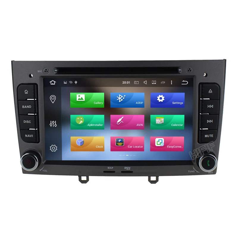 Best IPS 8 Core Android 8.0 OS Special Car DVD for Peugeot 408 2010-2011 & Peugeot 308 I (T7) 2008-2011 with 1024*600 Resolution 2