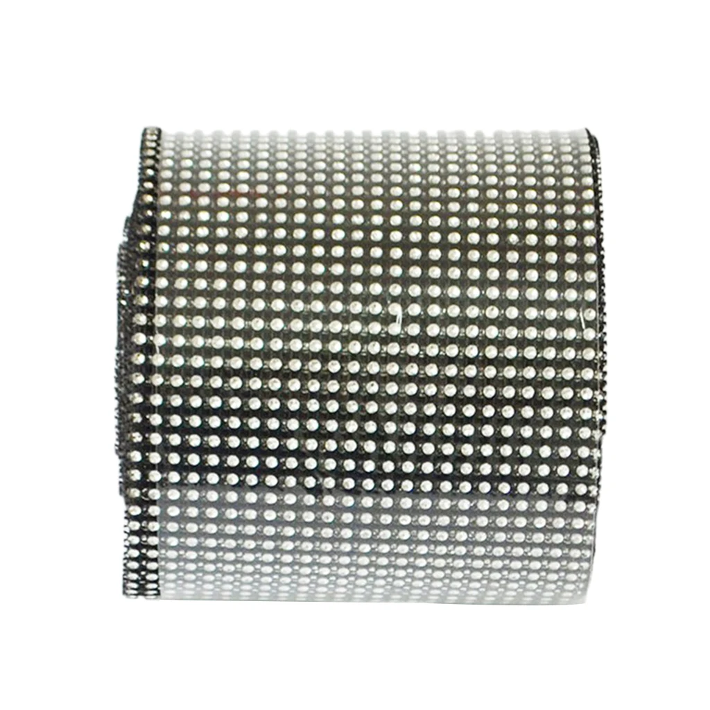 Artificial Diamond Mesh Wrap Roll Rhinestone Crystal Ribbon DIY Scrapbooking Embellishment Decor Trims 10 yards 24 Rows