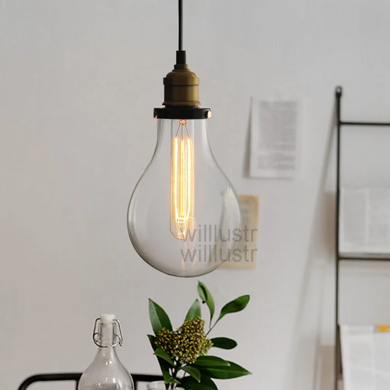 TEARDROP CLEAR GLASS FILAMENT SINGLE PENDANT lamp transparent Vintage bulb loft Bar suspension Light hanging lighting water drop TEARDROP CLEAR GLASS FILAMENT SINGLE PENDANT lamp transparent Vintage bulb loft Bar suspension Light hanging lighting water drop