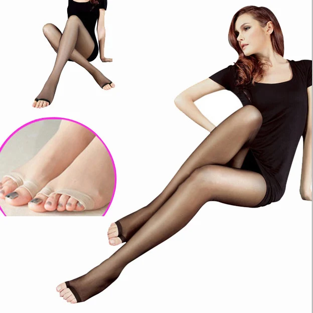 

(3 pcs/lot) Women Girl Lady Open Toe Thin Transparent Thigh High Tights