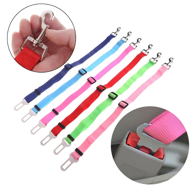 

1Pc Pets Dogs Cats Safety Belt Car Seat Adjustable Harness Travel Strap Lead Vehicle