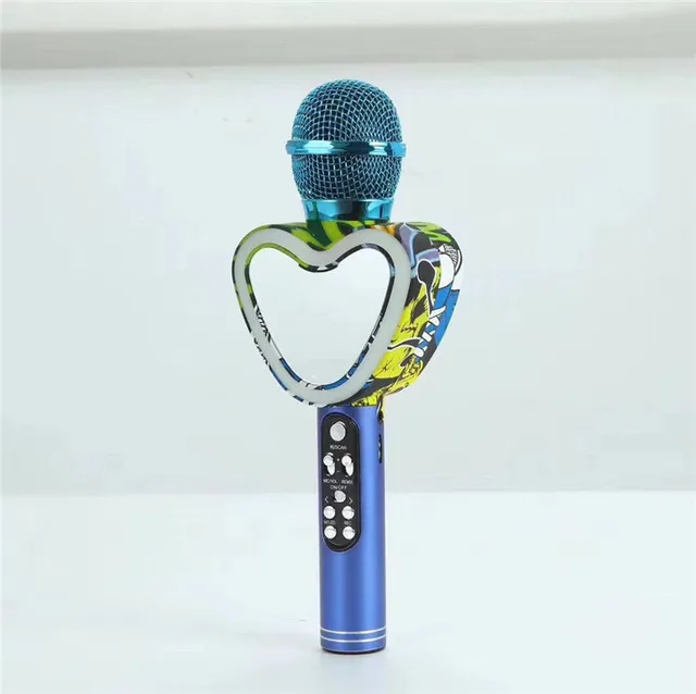 Beautiful design Wireless Karaoke Handheld USB KTV Player Bluetooth Mic
