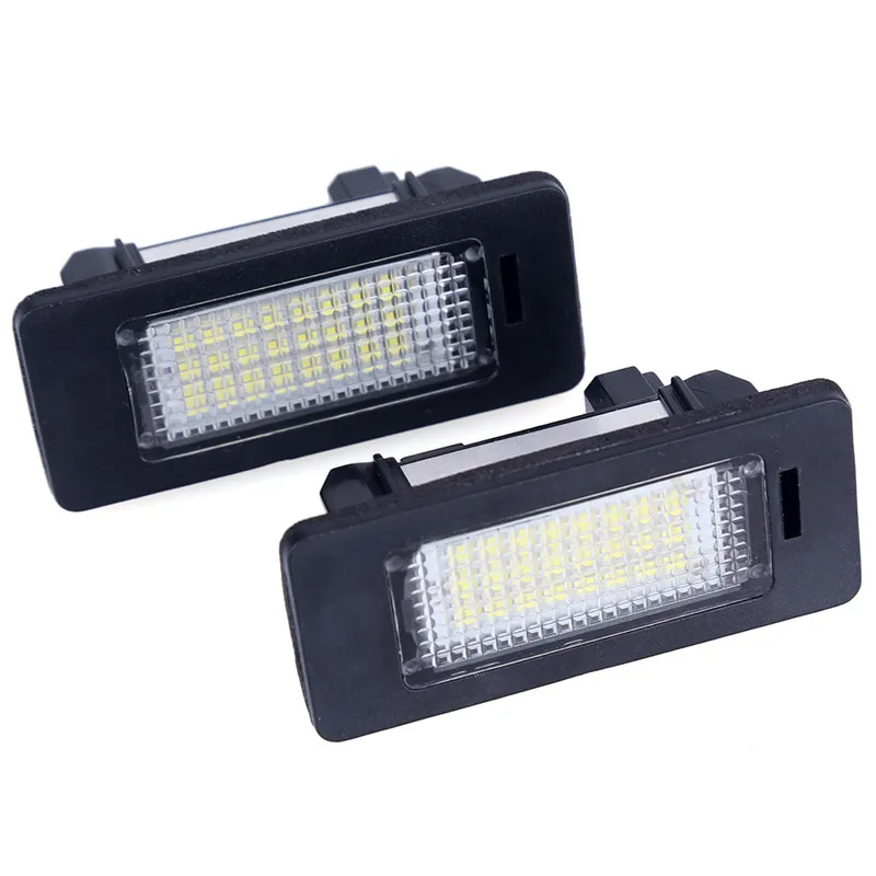 2 шт. для BMW E39 12V 2835SMD 6500 к супербелый 24LED автомобиля Подсветка регистрационного номера Автомобиля Сигал огни для BMW E39 M5 E60 E70 E71 X5 - Испускаемый цвет: Белый