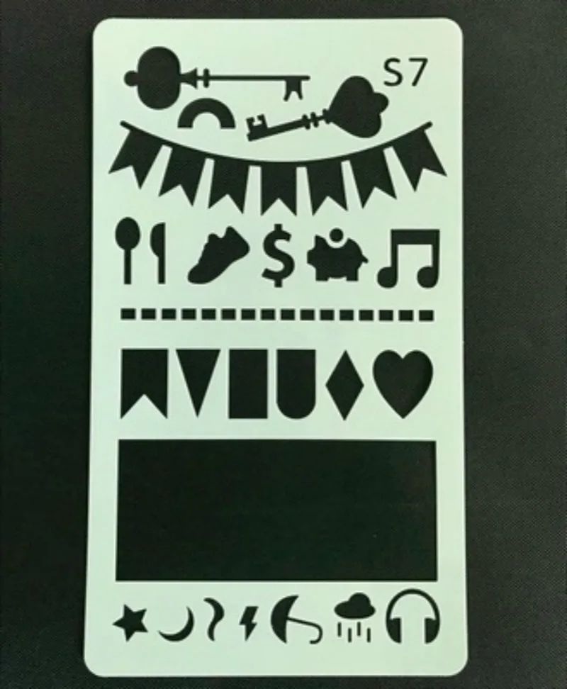 

4pcs/lot Bullet Journal Stencil Plastic Planner Stencils Journal Notebook Diary/Scrapbook DIY Drawing Template Stencil