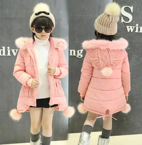 girls winter jackets thickening cotton-padded children girl kids clothes coats parka fashion hooded warm outerwear girls winter jackets thickening cotton-padded children girl kids clothes coats parka fashion hooded warm outerwear