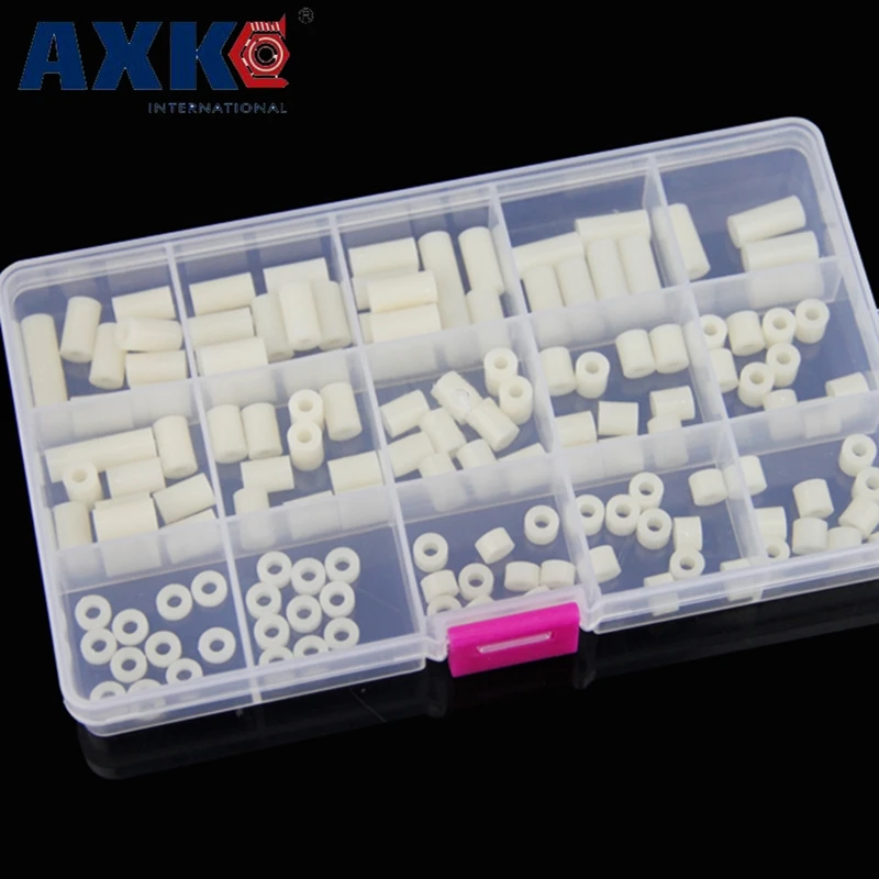 

AXK insulation column pad high column straight through column nylon casing round hole pillar spacer column set M3