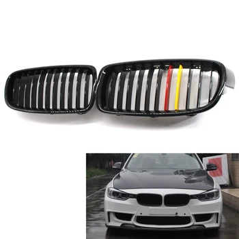 

Gloss Black Red Yellow Front Kidney Grille for BMW F30/F31 Sedan/Wagon 12-17