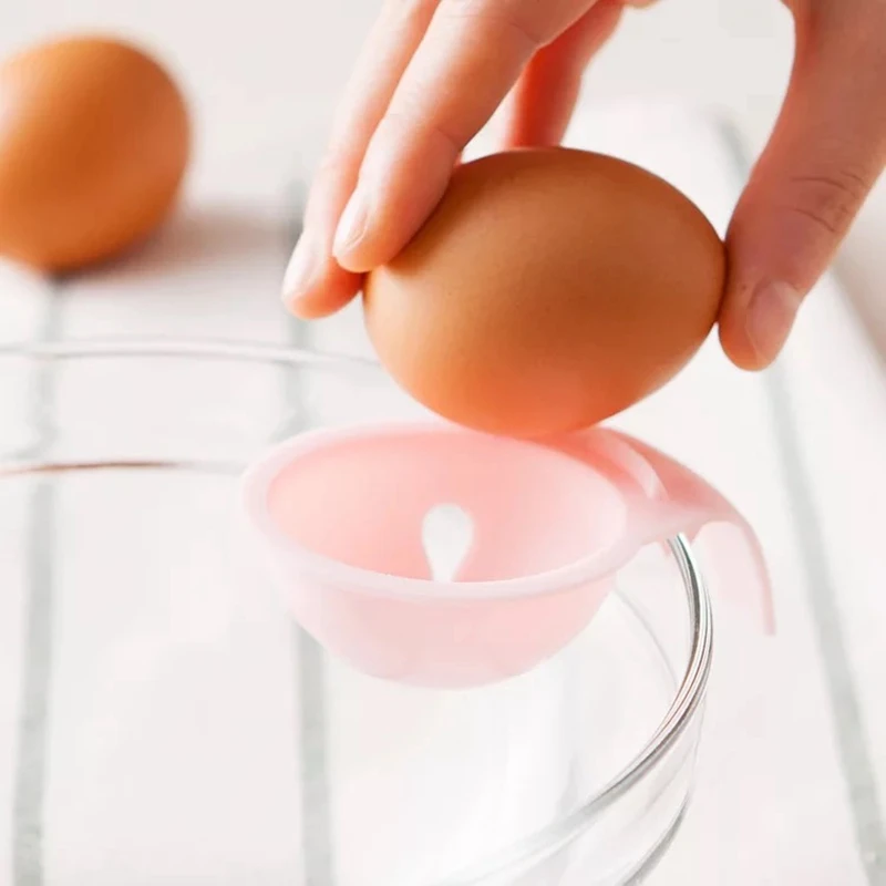 

2pcs Colorful Kitchen Egg White Separator Egg Yolk Eggs Creative Egg Liquid Filter Baking Tools