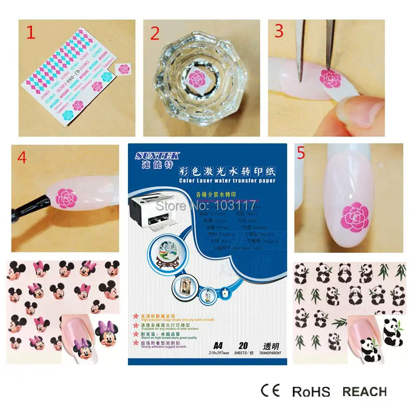 Water Transfer Nail Art Print Decal Paper Cal 40 Sheets Set AliExpress