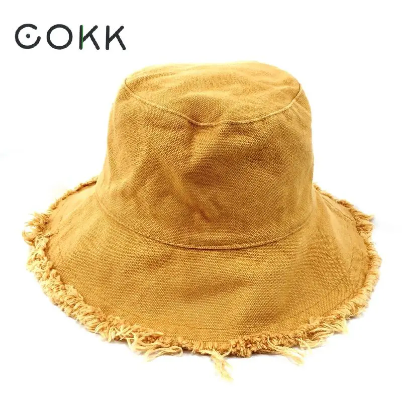 COKK قبعة بحافة النساء الرجال الصيف الصيد القبعات الفتيات عارضة الصيادين كاب غسلها الدنيم شرابة حافة Kpop الورك هوب قبعة بحافة الإناث COKK قبعة بحافة النساء الرجال الصيف الصيد القبعات الفتيات عارضة الصيادين كاب غسلها الدنيم شرابة حافة Kpop الورك هوب قبعة بحافة الإناث