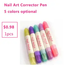 1set Nail Art Corrector Pen Remove Mistakes + 3 Tips Newest Nail Polish Corrector Pen Cleaner Erase Manicure Quality