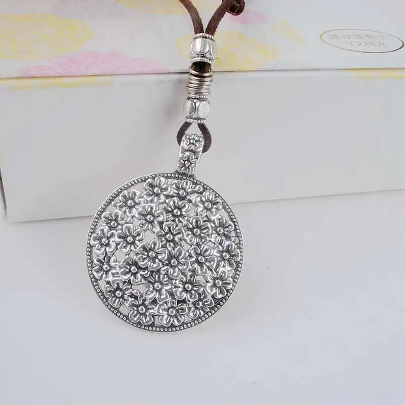 Женское колье с подвеской из сплава винтажное ожерелье кожи|leather necklace|necklace