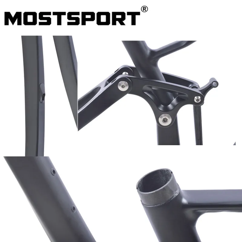 MOSTSPORT 27.5er Plus 650B MTB углеродная рама полная подвеска дисковый тормоз система