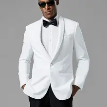Жених смокинги для женихов Свадебный костюм на заказ костюмы белая мужская одежда высокое качество свадебное платье