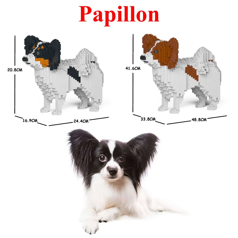 JEKCA кубики для игр Papillon собранная игрушка DIY модель собака ребенок интеллект