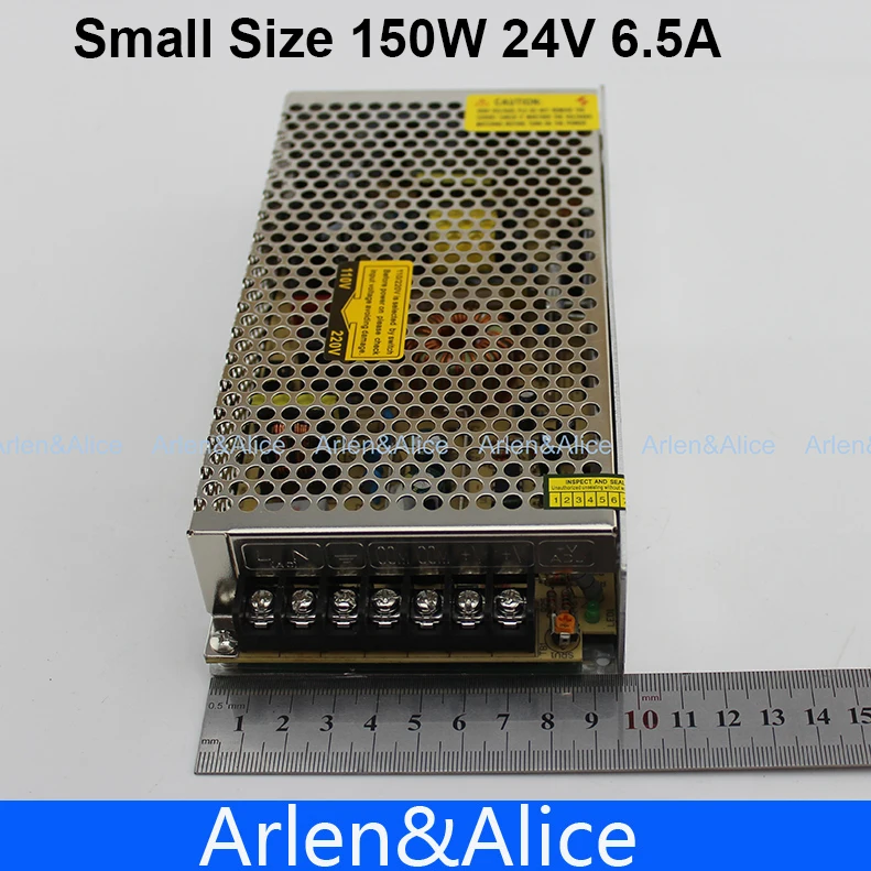 150W 24V 6.5A небольшой объем одиночный выход импульсный источник питания для