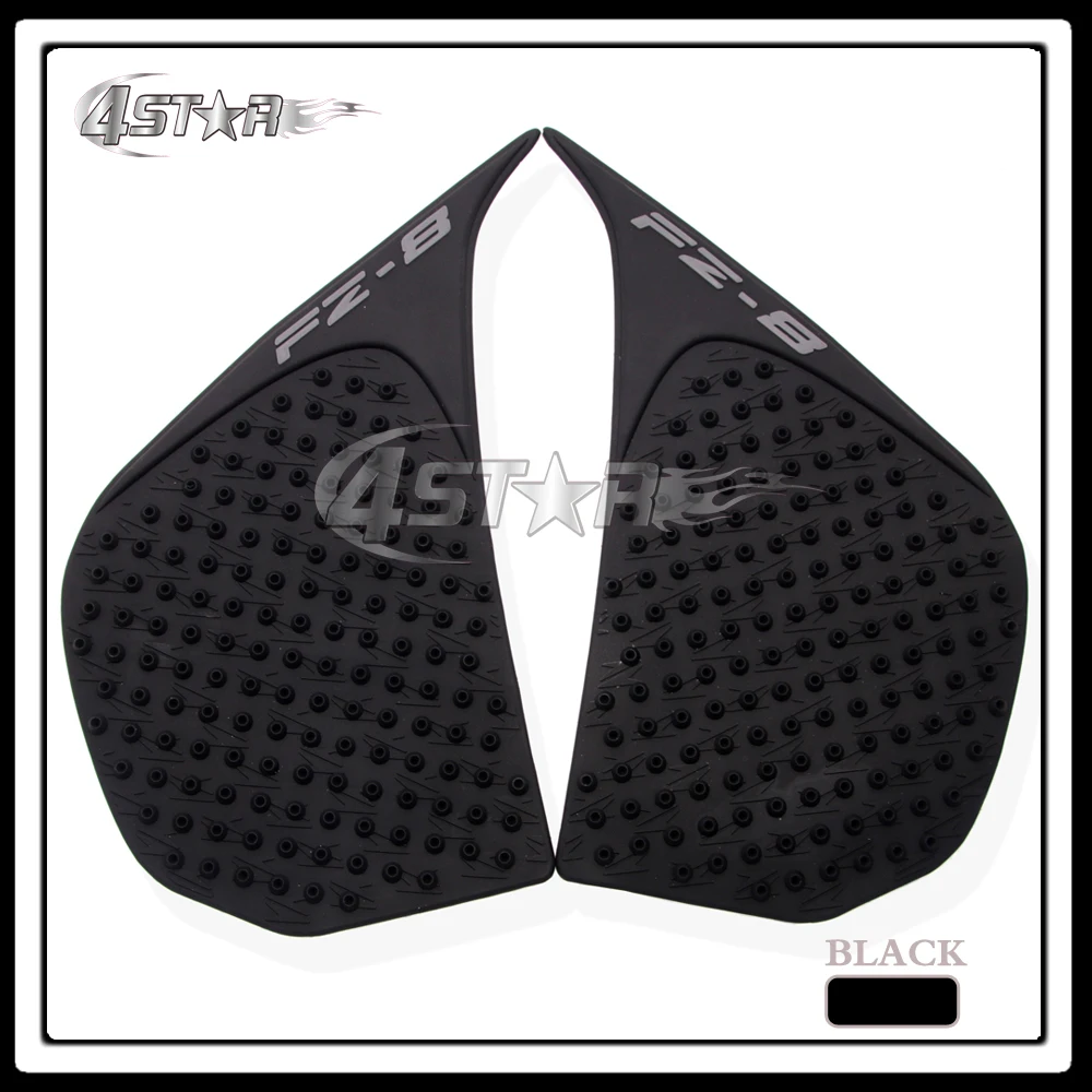 Black Rubber Motorcycle Gas Tank Pad Traction Side Pads Gas Fuel Knee