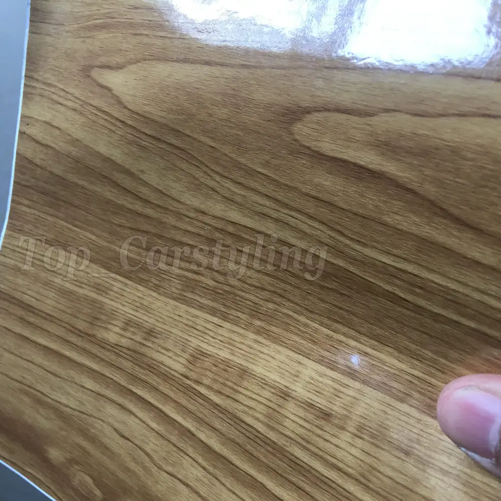 wood grain vinyl car wrapping film with air free (3)