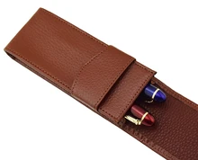 Fountain Pen / Roller Pen Pencil Case Pen Bag Real Leather Quality Washed Cowhide Coffee Pen Pouch / Holder Fountain Pen / Roller Pen Pencil Case Pen Bag Real Leather Quality Washed Cowhide Coffee Pen Pouch / Holder
