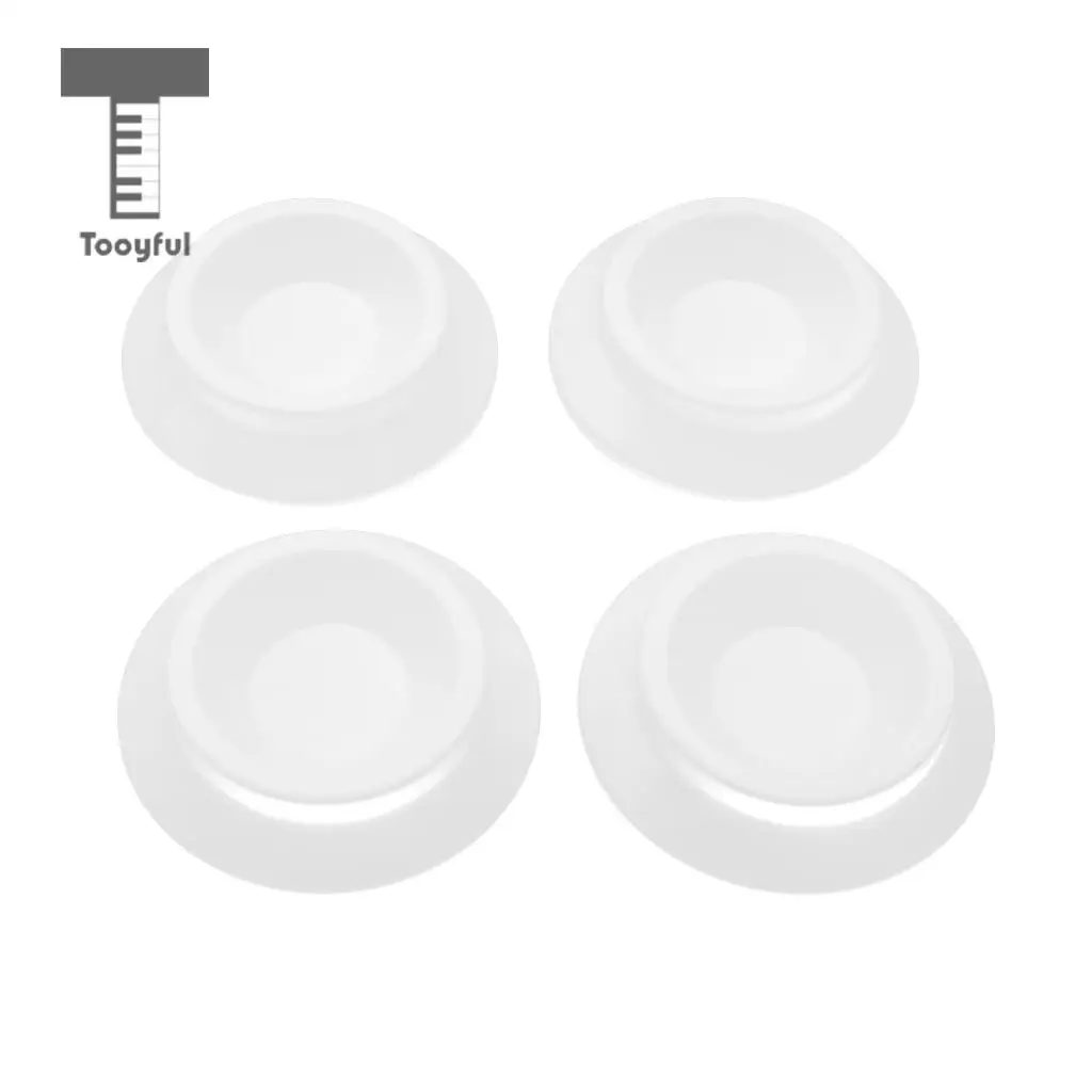 4pcs White Piano Caster Cups Piano Leg Pads for Upright Piano Parts Accessories