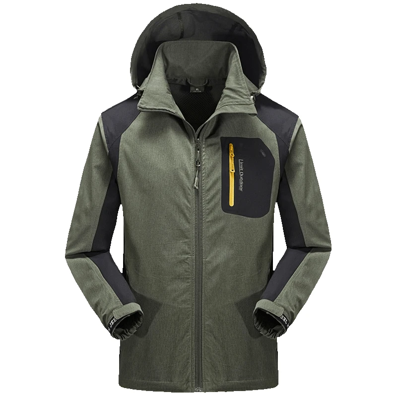 

ZYNNEVA Waterproof Outdoor Climbing Coat Hiking Men Jackets Wear-resisting UV Protection Carbon Fiber Cotton Clothing GK2105