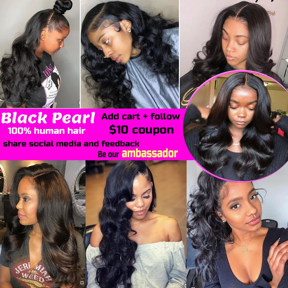 Black Pearl Pre-Colored  Human Hair Bundles Remy Hair Extension 1 /3 Bundle  Body Wave Hair Weaving 100g images - 6