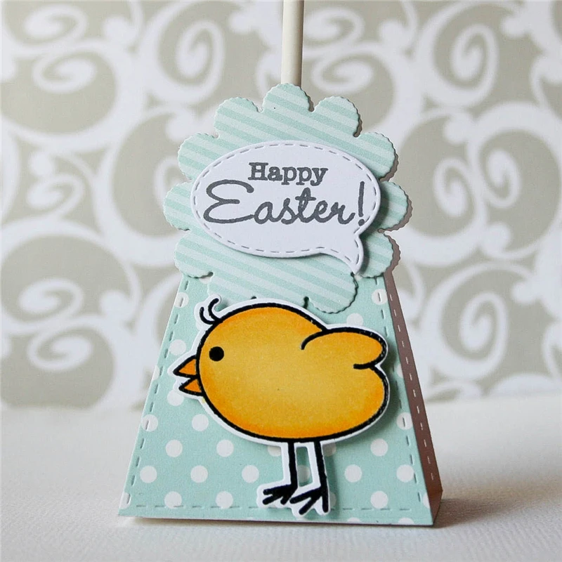 

Naifumodo Cute Little Chickie Metal Cutting Dies with Clear Stamps for Craft Dies Scrapbooking Album Stencil Cutting Dies 2019