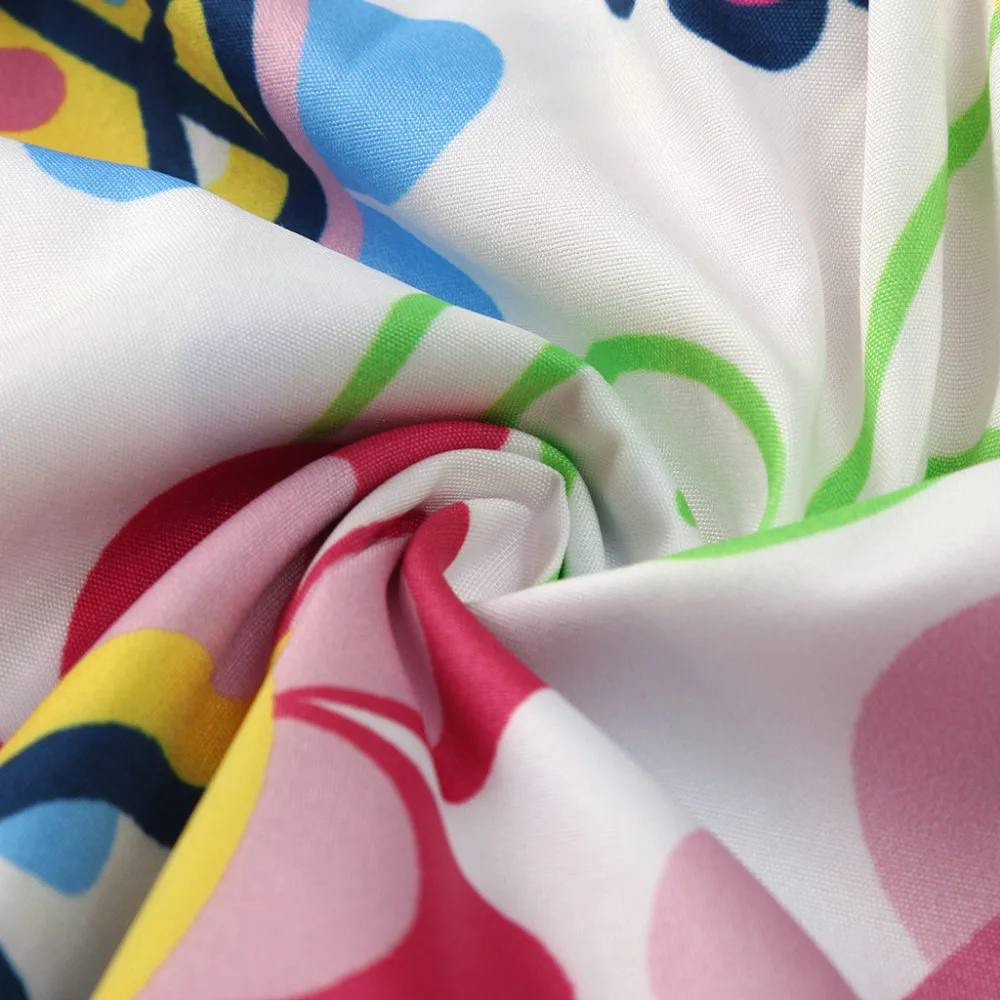 2019 woman summer sexy loose beach dress long print short-sleeved mini beach dress cover up sunscreen beach dress plus size 40J3 (12)