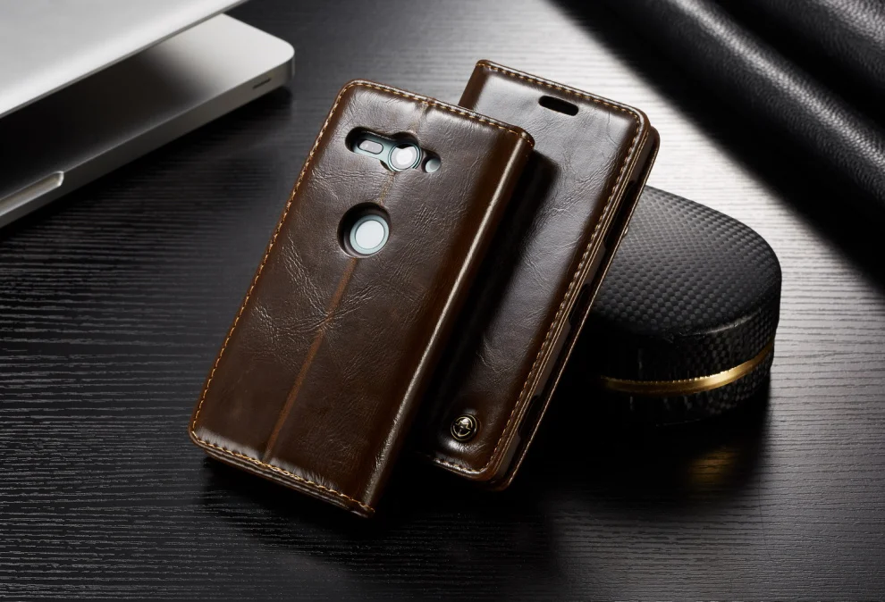 Оригинальная Роскошная кожа caseme чехол для sony Xperia XZ2/XZ2 компактные чехлы для телефонов сумки для sony Xperia XZ2 компактный Fundas