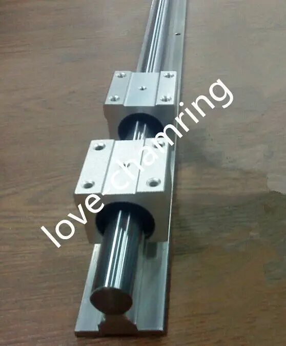 1X SBR25 1000mm 25MM SUPPORTED LINEAR RAIL SHAFT+ 2pcs SBR25UU Rounter Bearingbearing bushing