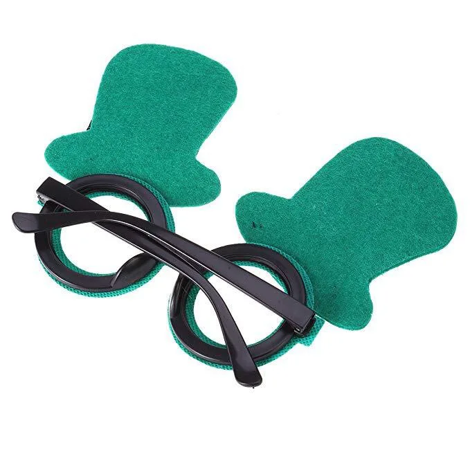 Ирландский праздник лук порошок очки Зеленый клевер шляпа st. Patrick праздничные