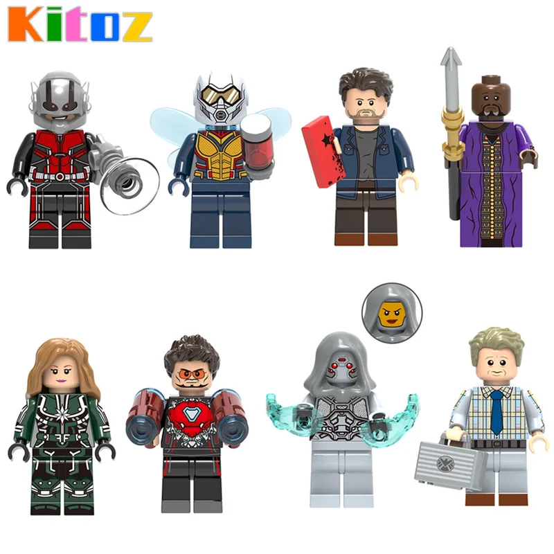 

Kitoz Ant-Man and the Wasp Ghost Captain Marvel Erik Selvig Zuri Baron Zemo Iron Man Figure Building Block Compatible with lego