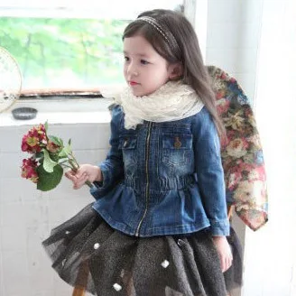 Детская джинсовая куртка на пуговицах с длинным рукавом|jean jacket outfits|spring autumn baby