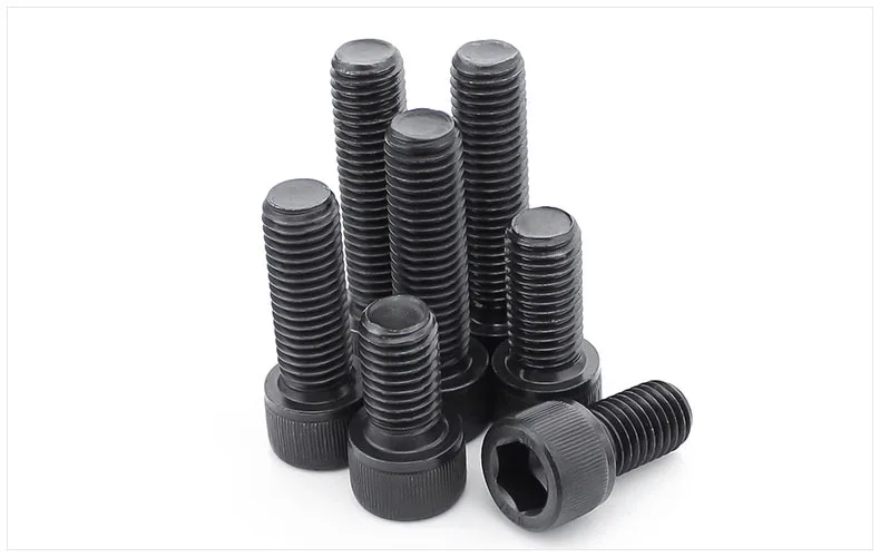 

DIN912 12.9 grade bolts high strength Carbon steel hex socket screws M16 M18 M20 screws black twill cylindrical head bolts