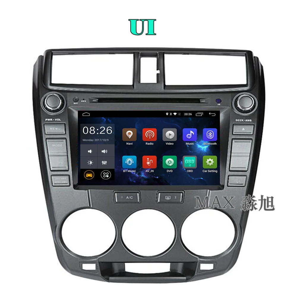 MAX для Honda City 2008 2009 2010 2011 2012 автомобиль радио gps навигации Системы с CD плеер Bluetooth