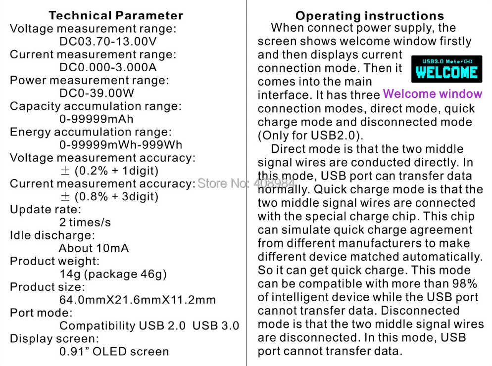 USB 3.0 Высокое напряжение белый 4 бит OLED детектор цифровой вольтметр Амперметр мощность метр тестер напряжения ток power bank