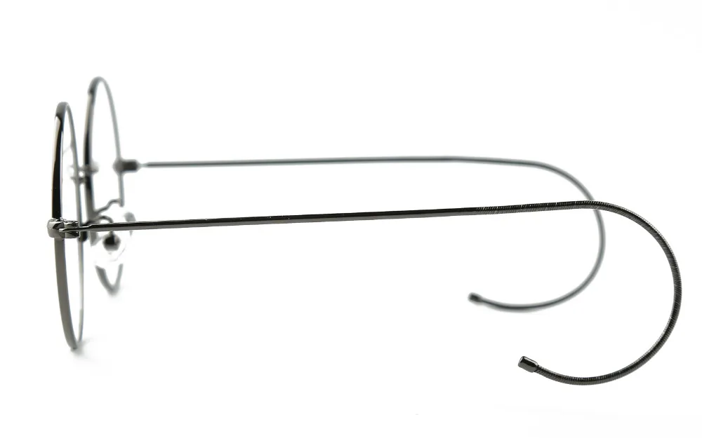 Ceny 47mm Agstum Antique Vintage okrągłe okulary drut Rim okulary okulary korekcyjne optyczne Rx