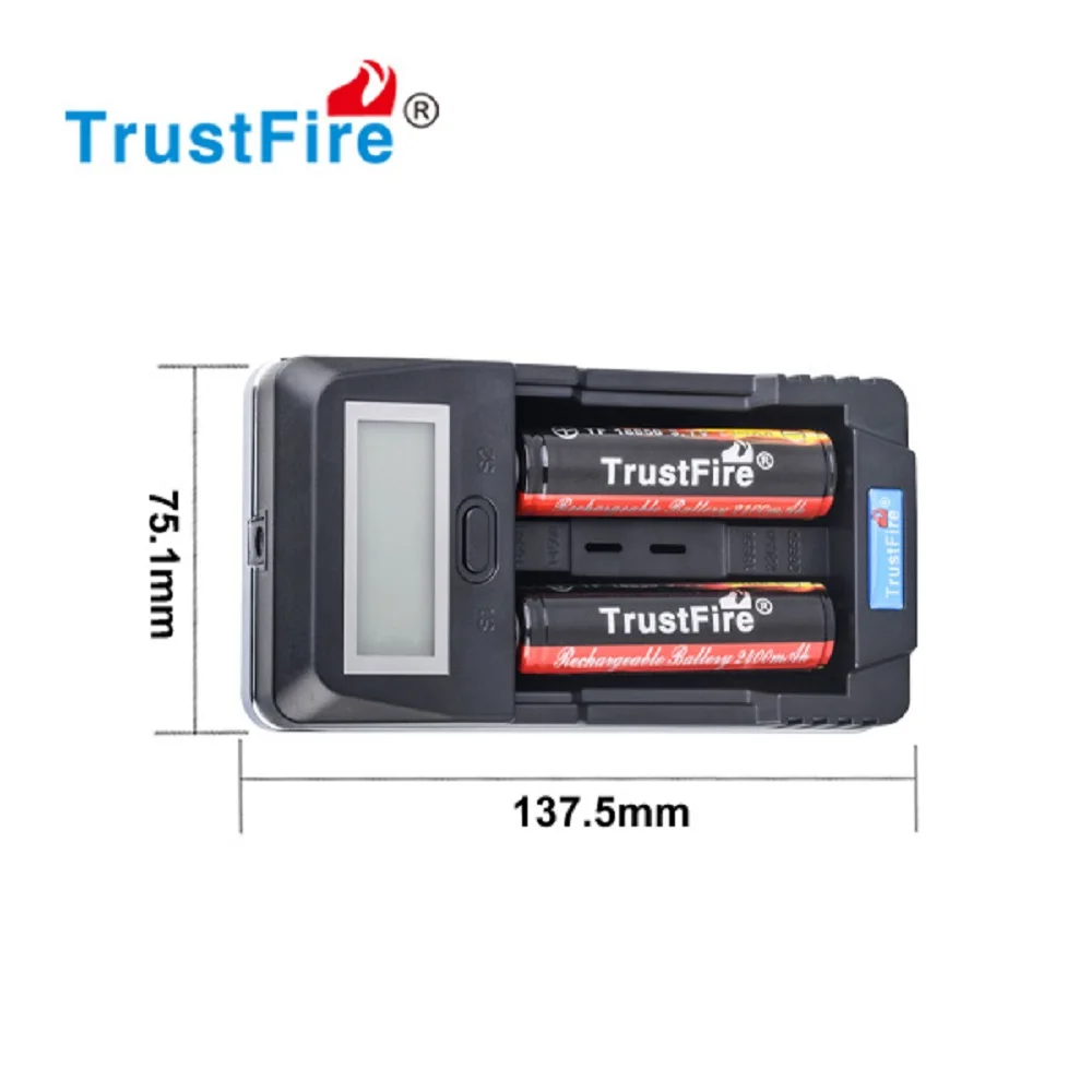 TrustFire TR-011 литий-ионный USB зарядное устройство для аккумулятора независимая зарядка портативный электронное зарядное устройство для 18650 26650