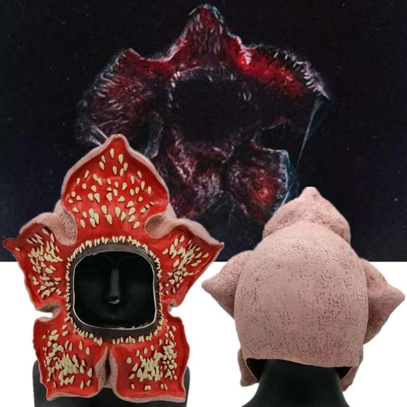 

Movie TV Series Periphery Stranger Things Cannibal Flower Latex Mask Halloween Stage Performance Bar Party Horror Mask Gift