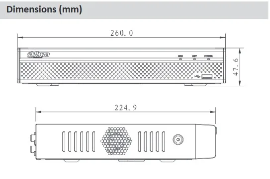 Сетевой видеорегистратор Dahua 4CH 8CH 16CH NVR NVR4104HS-4KS2 NVR4108HS-4KS2 NVR4116HS-4KS2 8MP компактный 1U 4K и H.265 Lite Сетевой Видео Регистраторы