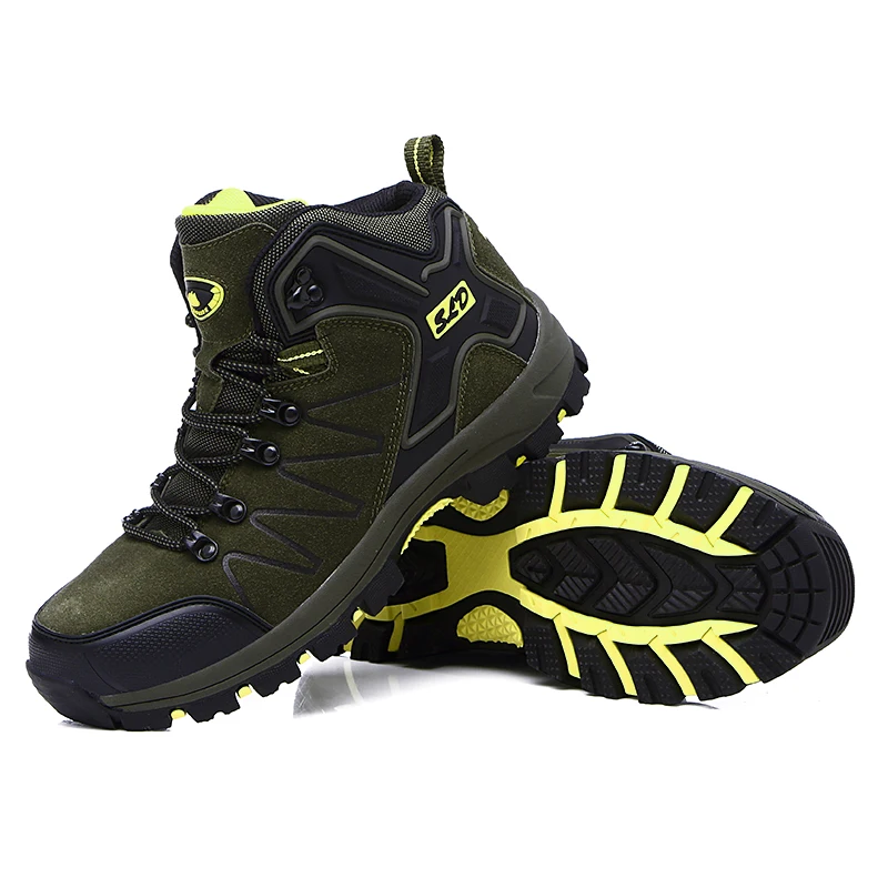 

Hiking Shoe Women Double Waterproof Slip Resistant Genuine Leather Boots Breathable Men Trekking Shoes zapatillas outdoor hombre
