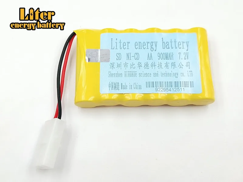 7,2 v 900 mah AA battery батарея с 7,2 v зарядное устройство набор для электрических игрушек автомобиль телеробот Лодка на дистанционном управлении Танк L6.2-2P вилка
