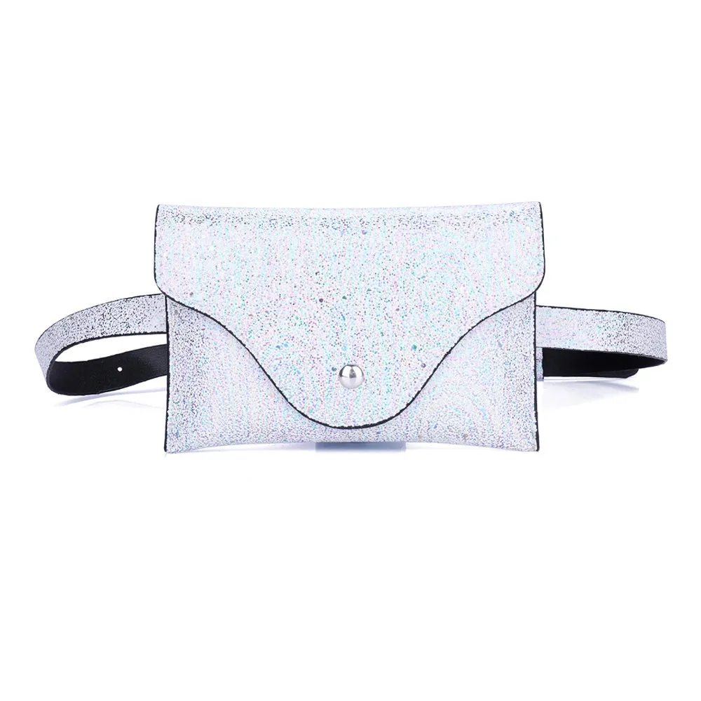 

heuptas wandelen groot Fashion Belt Bag Women Leather Waist Bags crossbodi Women Sequins Messenger Shoulder Chest Bag 2018 New