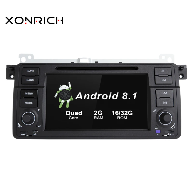 

Quad Core Android 8.1 Car DVD GPS Radio Player For BMW/E46/M3/Rover/3 Series IPS 2G ROM 32G ROM Wifi FM DAB OBD Multimedia Stere