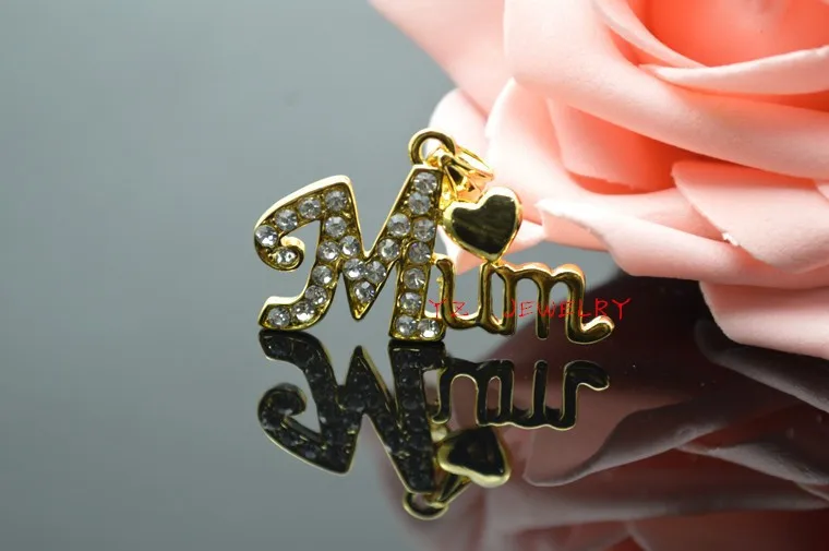 Ethlyn Mum Jewelry Подвеска Best Love Mum письмо кулон золотой Цвет Mum Подвеска для матери/женщин Best подарок P76