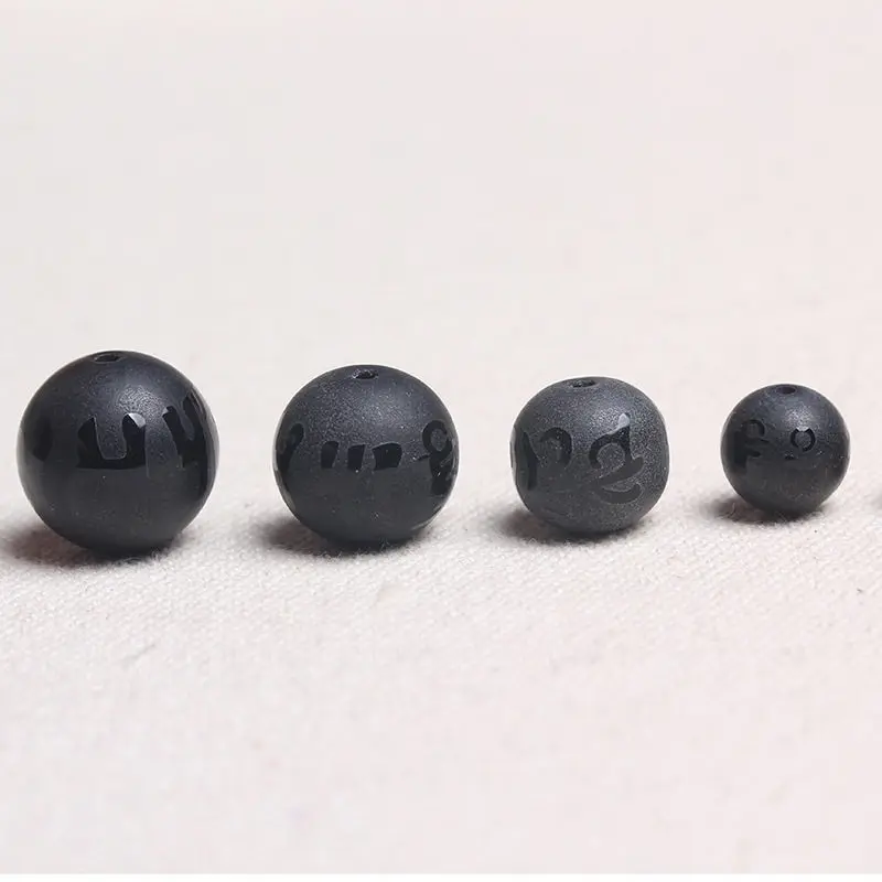 

TSB0196 Tibetan Mantras Beads Black Carnelian Frosted Round beads 6/8/10/12/14/16mm 10beads lot OM MANI PAD ME HUM