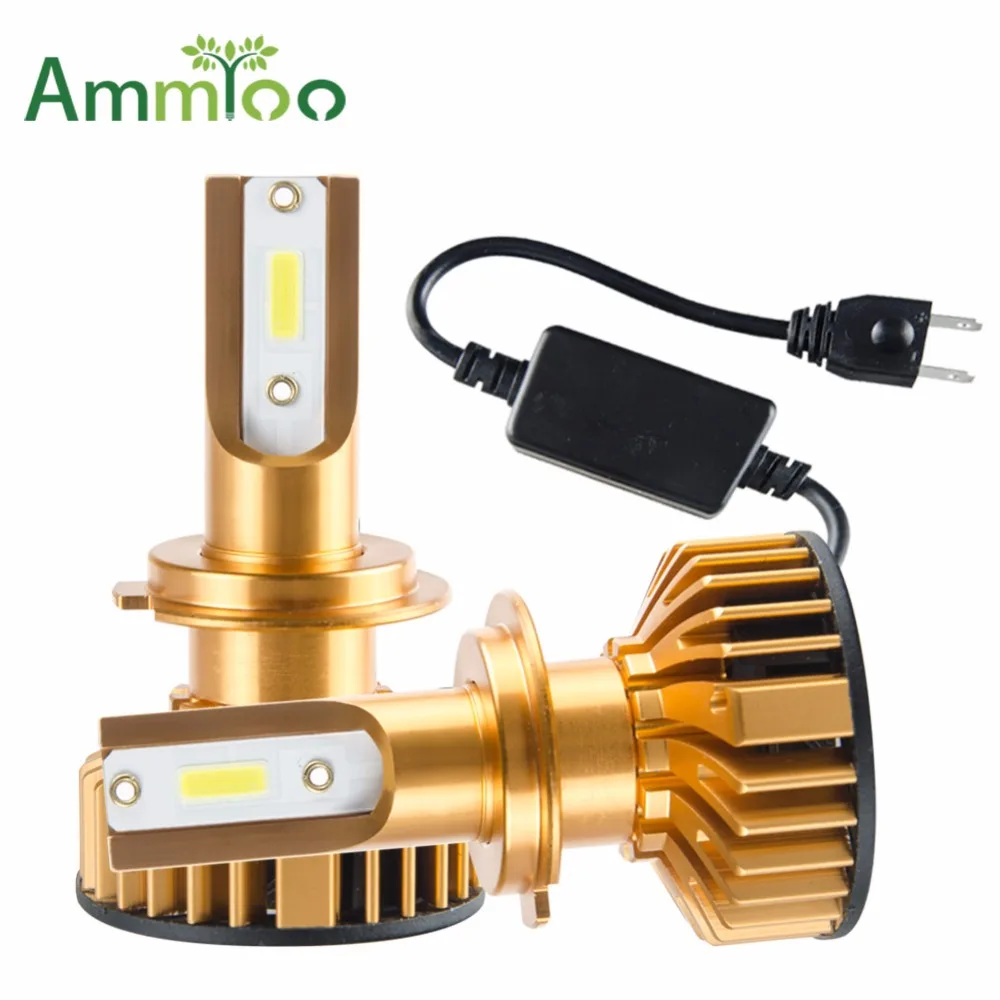 

AmmToo H7 led Bulbs Canbus H1 H4 Led Car Headlight Kit Decoder DOB H11 9005 9006 Fog Lights 72W 12000LM 6500K 12V Led Auto Lamp