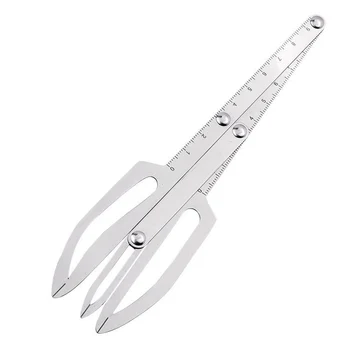 

New Design Stainless Steel Hair Tattoo Eyebrow Measurement Accurate Permanent Eyebrow Positioning Ruler Hairdressing Tattoo Tool