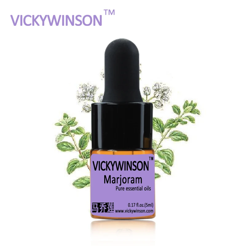 

VICKYWINSON Marjoram essential oil 5ml Relieve pressure Regulating menstrual cycle Marjoram WD24