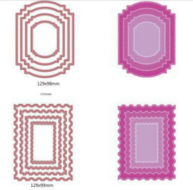 129x98 мм 129x99 Swovo Card Pad индивидуальный металлический режущий Скрапбукинг тиснение